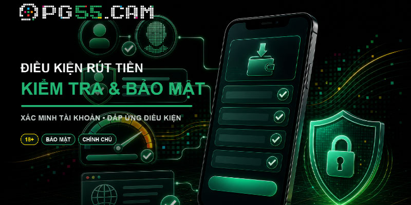Điều kiện cần thiết để rút tiền PG55