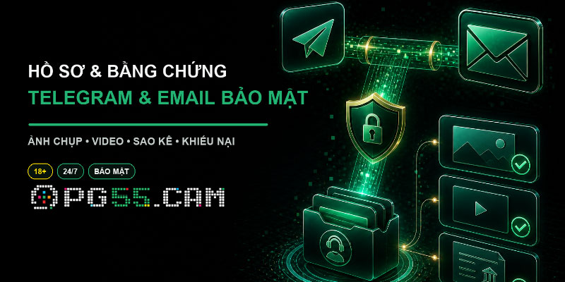 Liên hệ PG55 qua telegram hoặc email bảo mật
