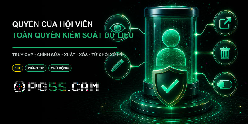 Quyền riêng tư PG55 trong kiểm soát dữ liệu