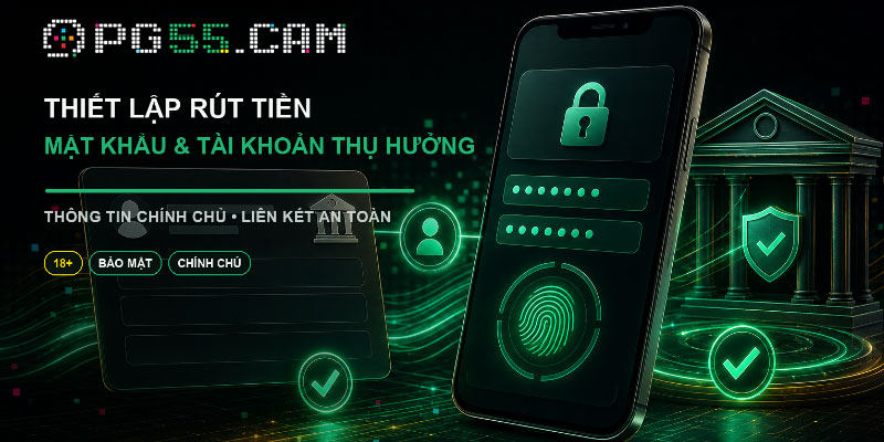 Thiết lập mật khẩu rút tiền PG55